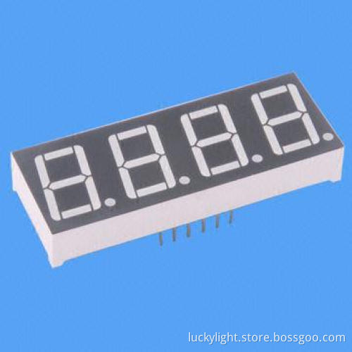 4 Digit 0.56 Quadruple Digit Display, Red, Milky, Blue, White and More Colors